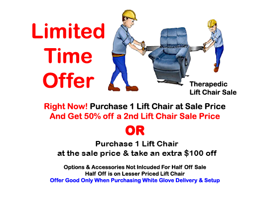 President's Day SALE at Tampa Lift Chair Showroom going on now.